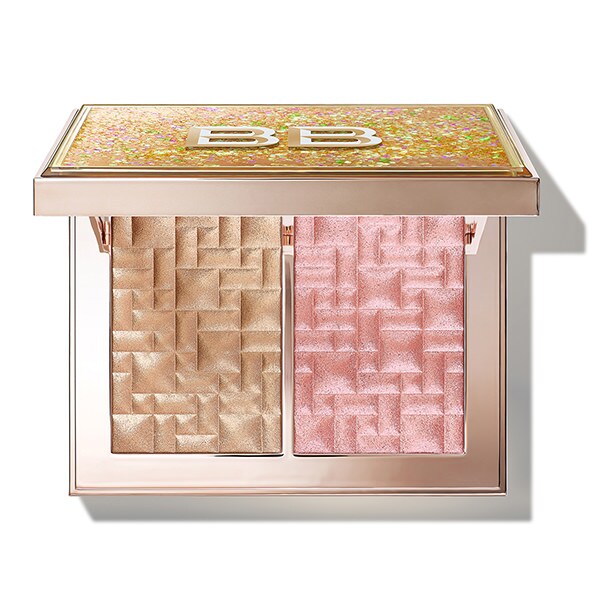 Highlight & Glow Highlighting Powder Duo FH18, Bare Glow, Opal Glow, 4.606in x 3.504in x .0.86in