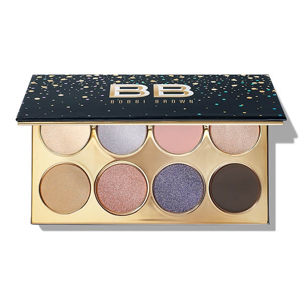 Starlight Crystal Eye Shadow Palette FH18, Let It Glow, Ice Castle, Daydream, Gold Mine, Karat Cake, Ablaze, Silent Night, Smoke, 5.197in X2.913in X 0.522in